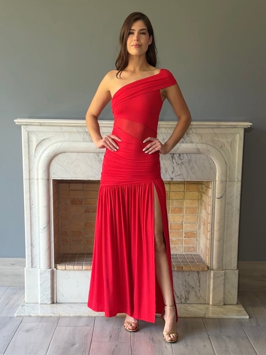 VESTIDO ROJO D12338