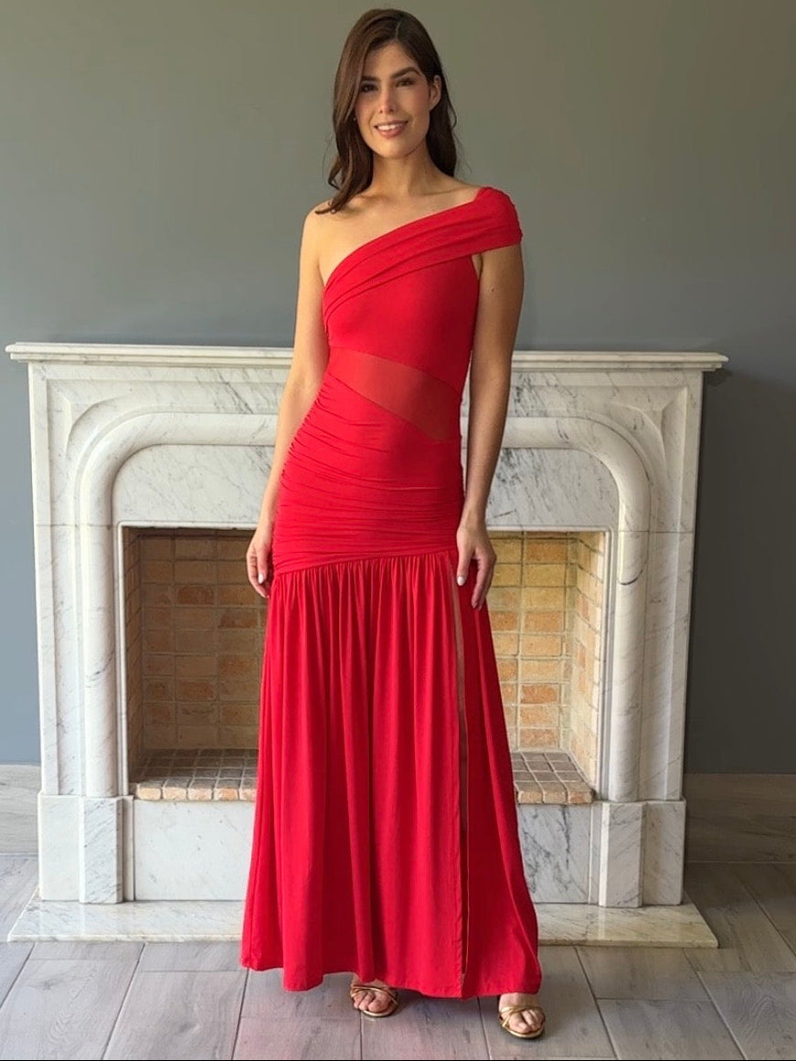 VESTIDO ROJO D12338