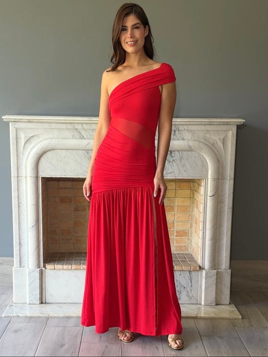 VESTIDO ROJO D12338