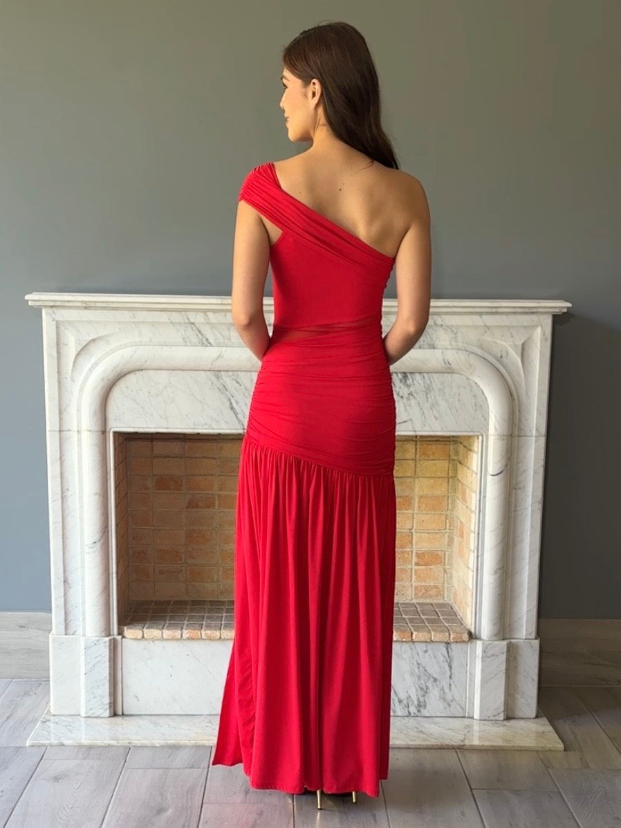 VESTIDO ROJO D12338
