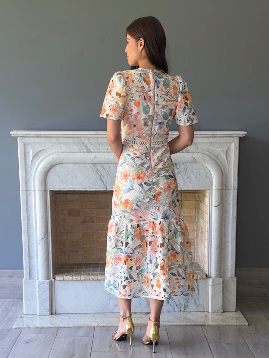 VESTIDO ESTAMPADO MIDI 17177