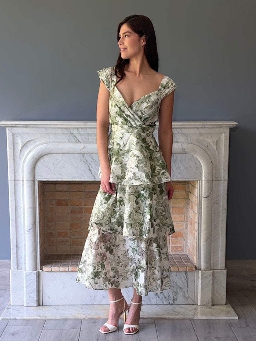 VESTIDO MIDI ESTAMPADO 22701