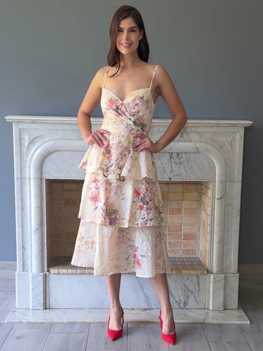 VESTIDO MIDI ESTAMPADO 22695