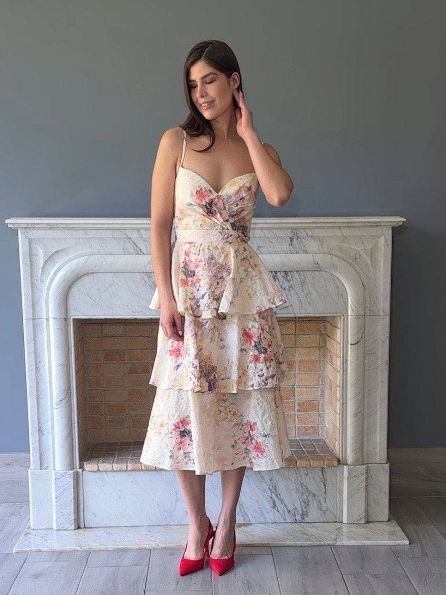 VESTIDO MIDI ESTAMPADO 22695