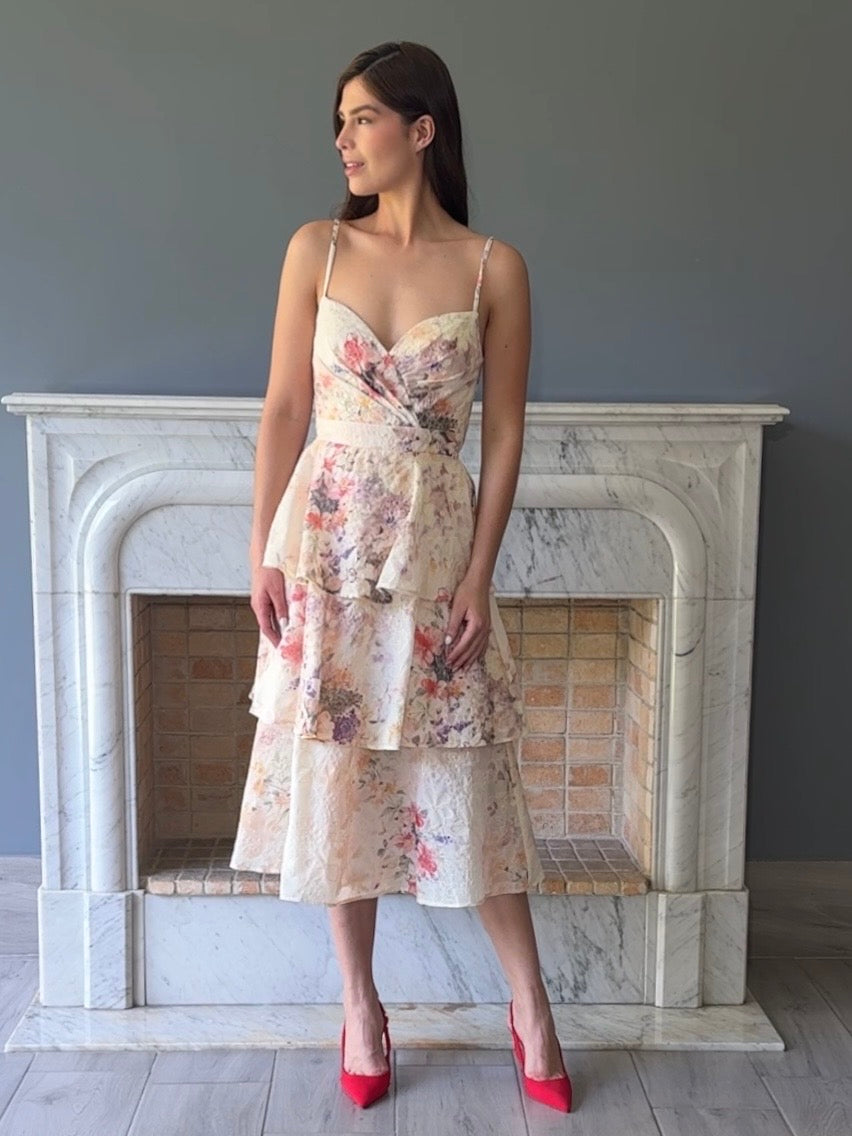 VESTIDO MIDI ESTAMPADO 22695