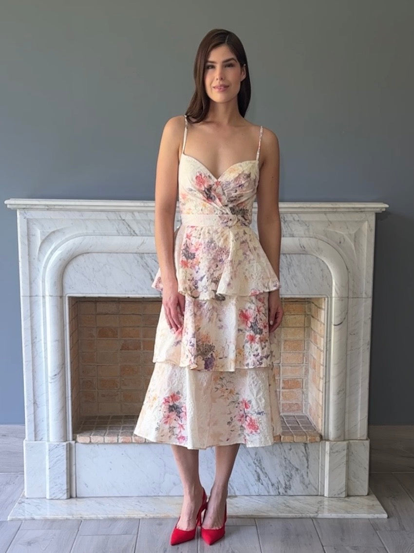 VESTIDO MIDI ESTAMPADO 22695