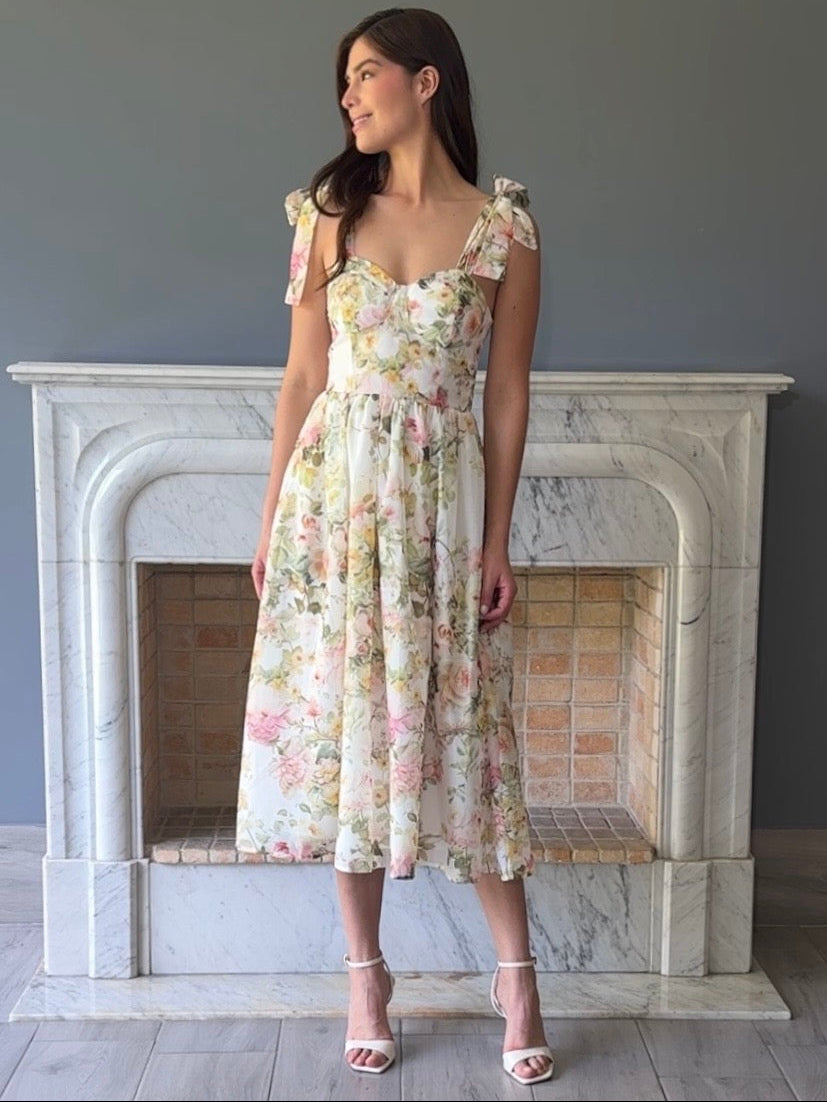 VESTIDO MIDI ESTAMPADO LD1780