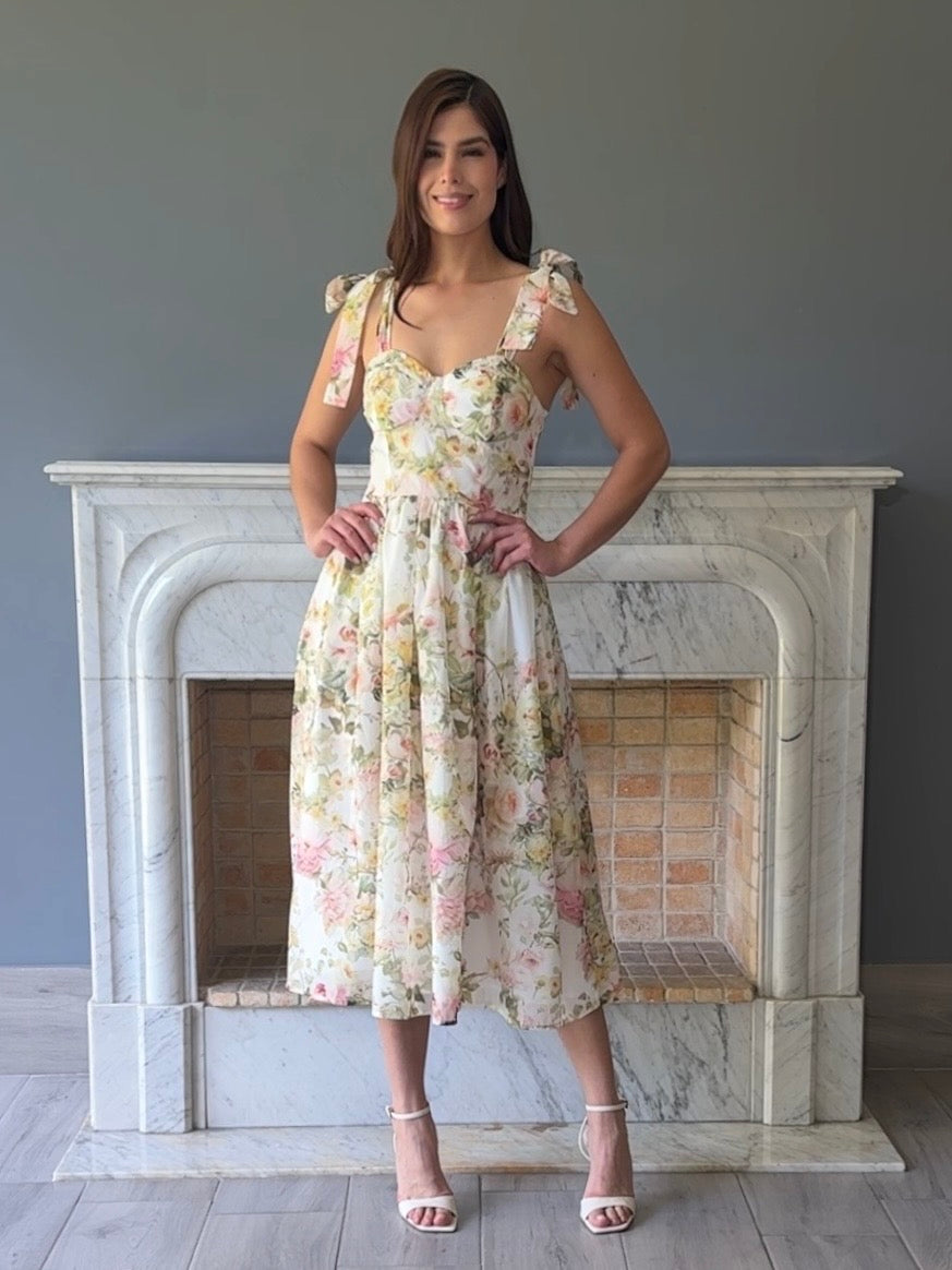 VESTIDO MIDI ESTAMPADO LD1780