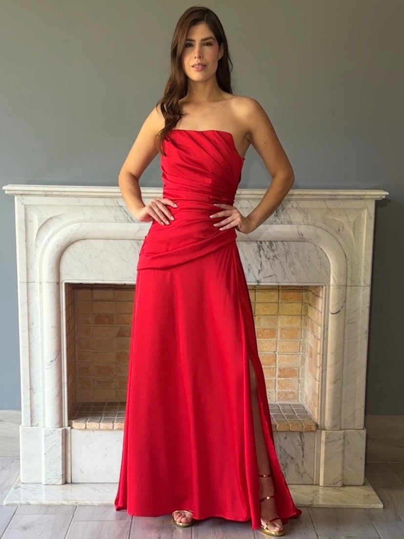 VESTIDO ROJO D11676