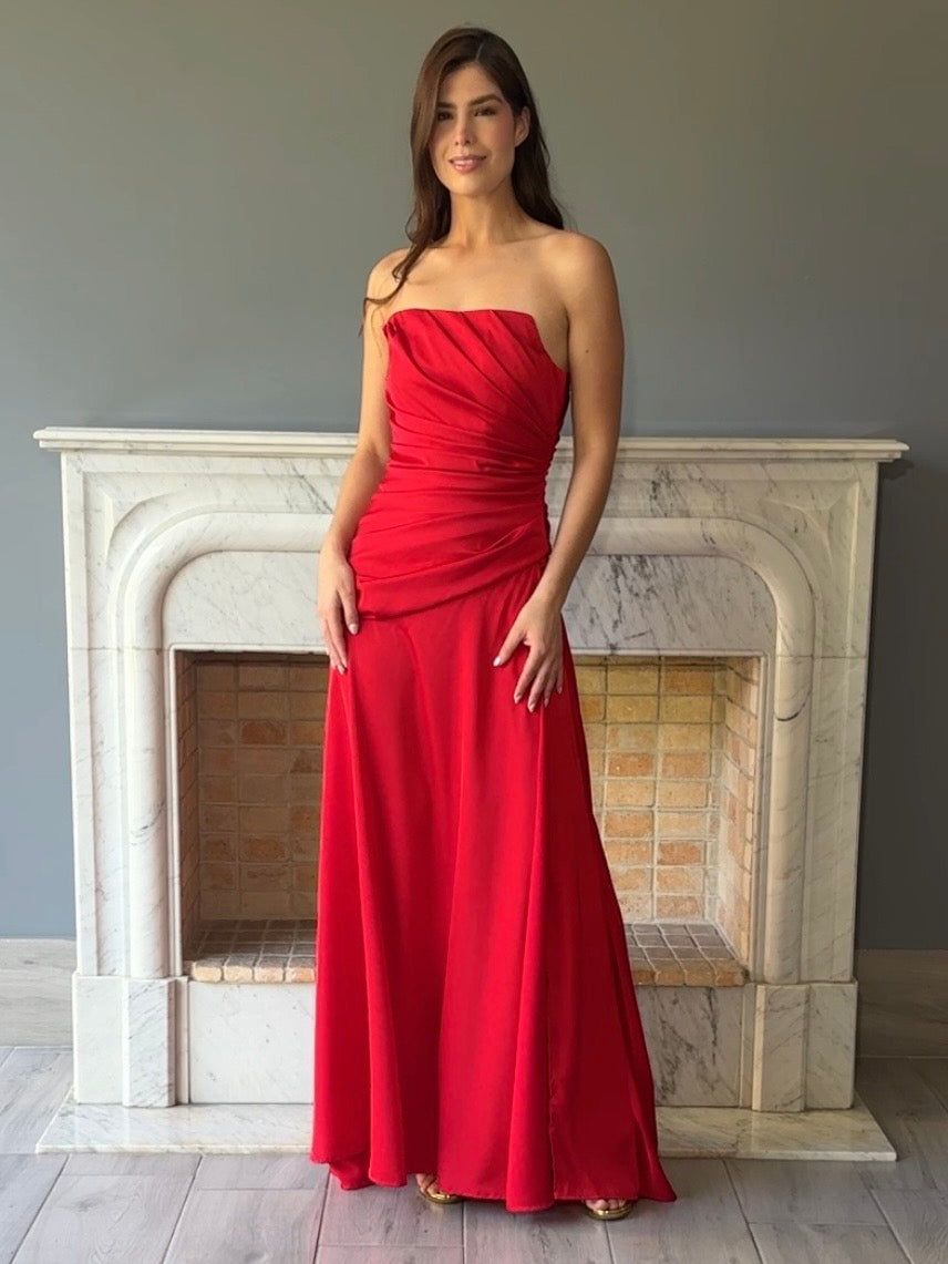 VESTIDO ROJO D11676