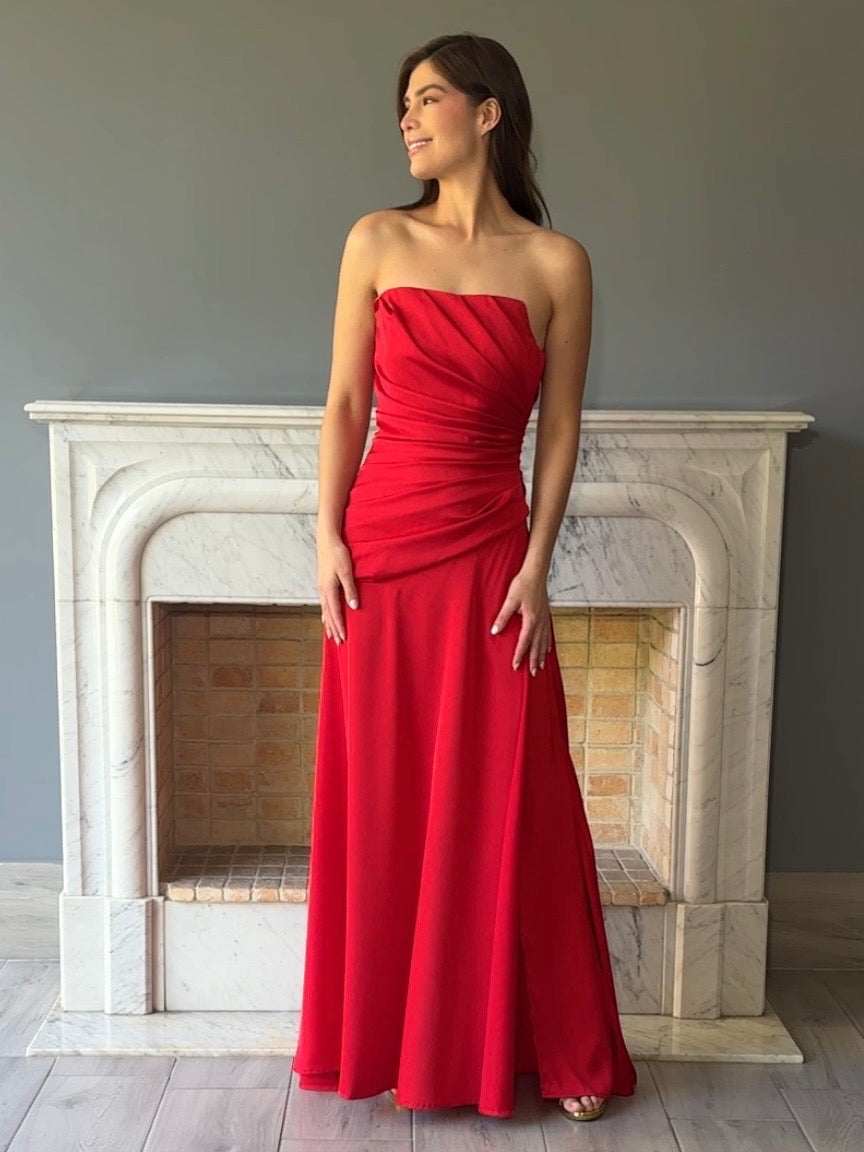 VESTIDO ROJO D11676