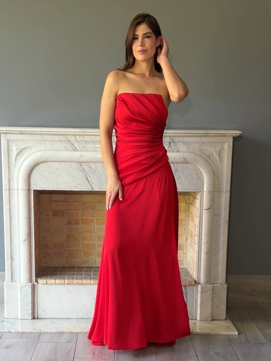 VESTIDO ROJO D11676