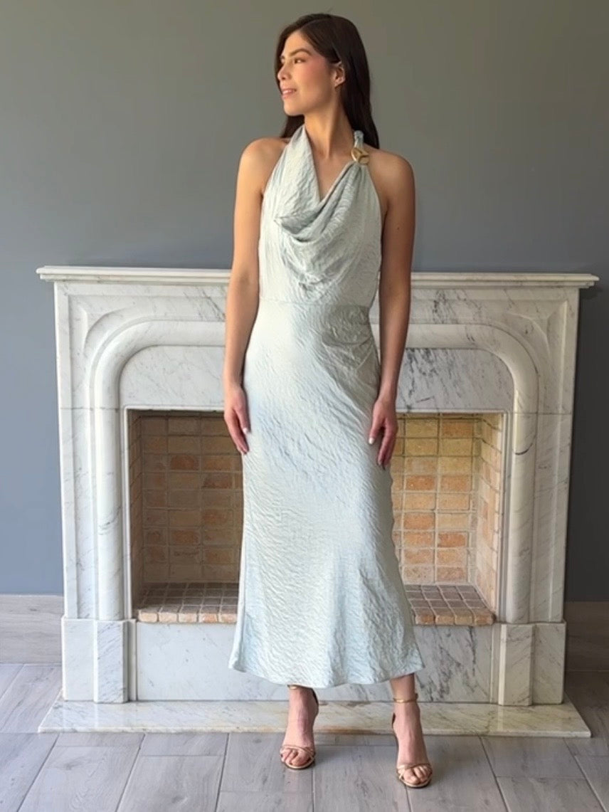 VESTIDO VERDE 14749