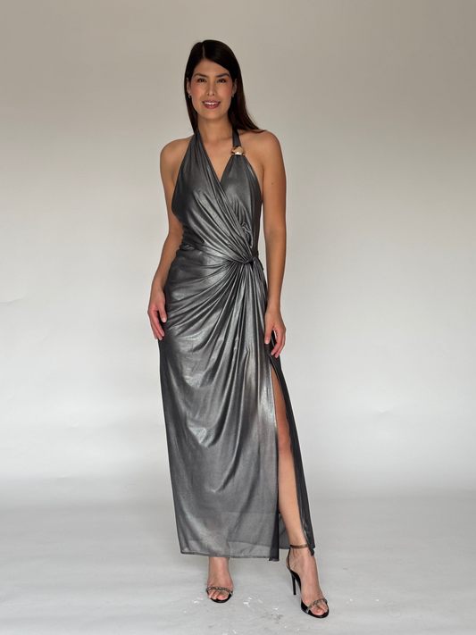 VESTIDO PLATEADO LD11777
