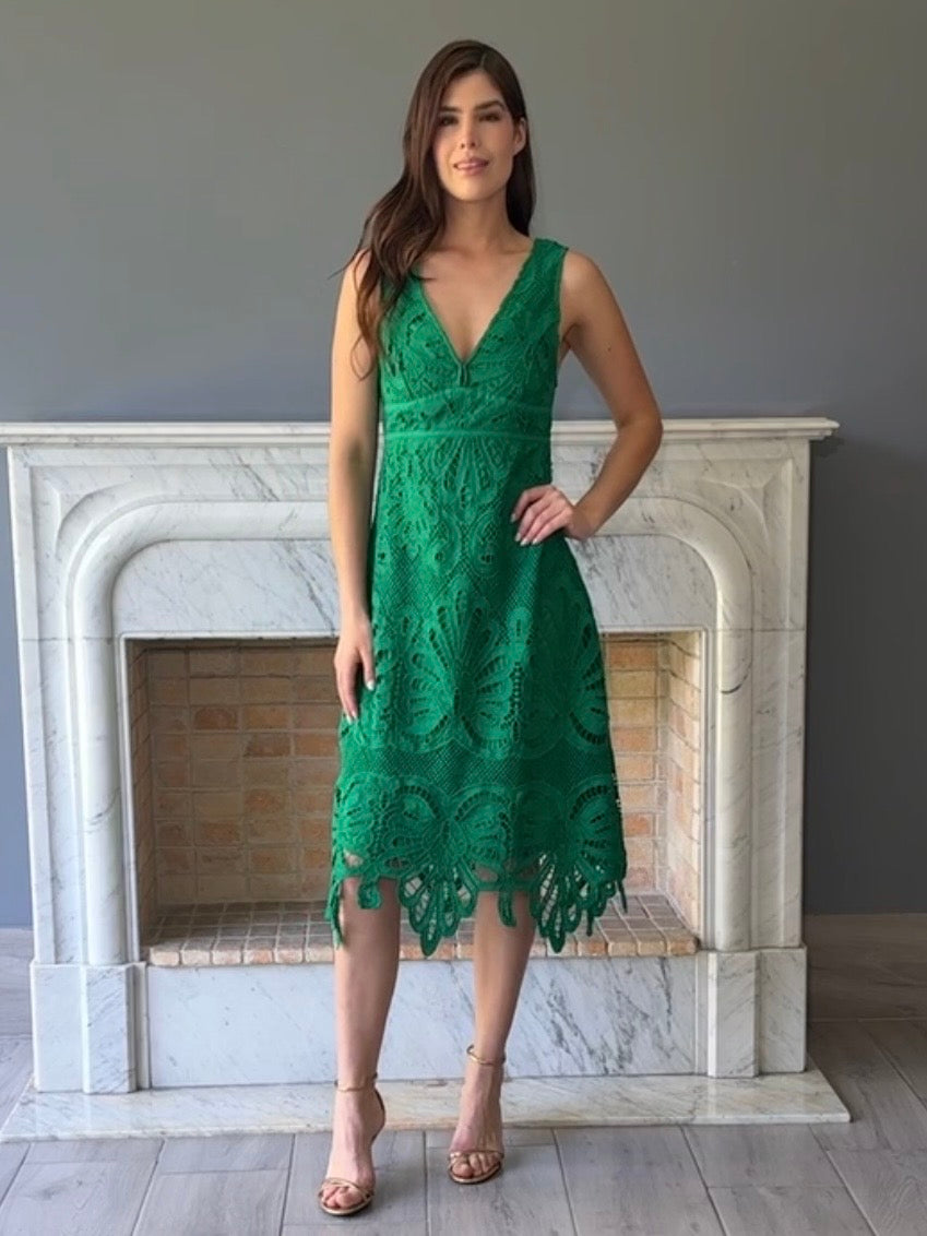 VESTIDO VERDE 96955