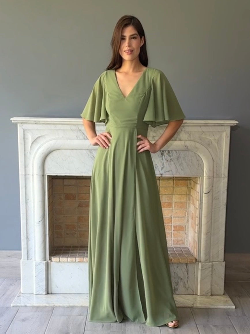 VESTIDO VERDE 25297