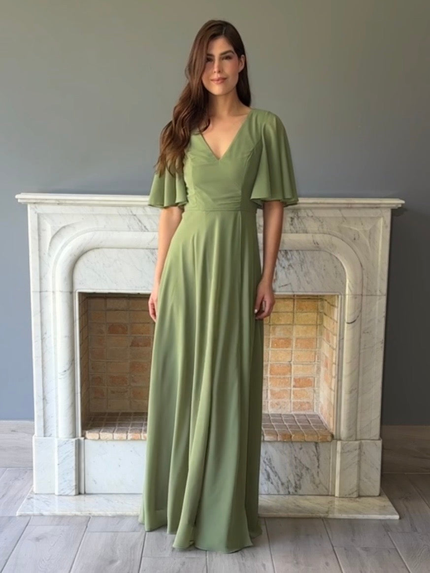 VESTIDO VERDE 25297