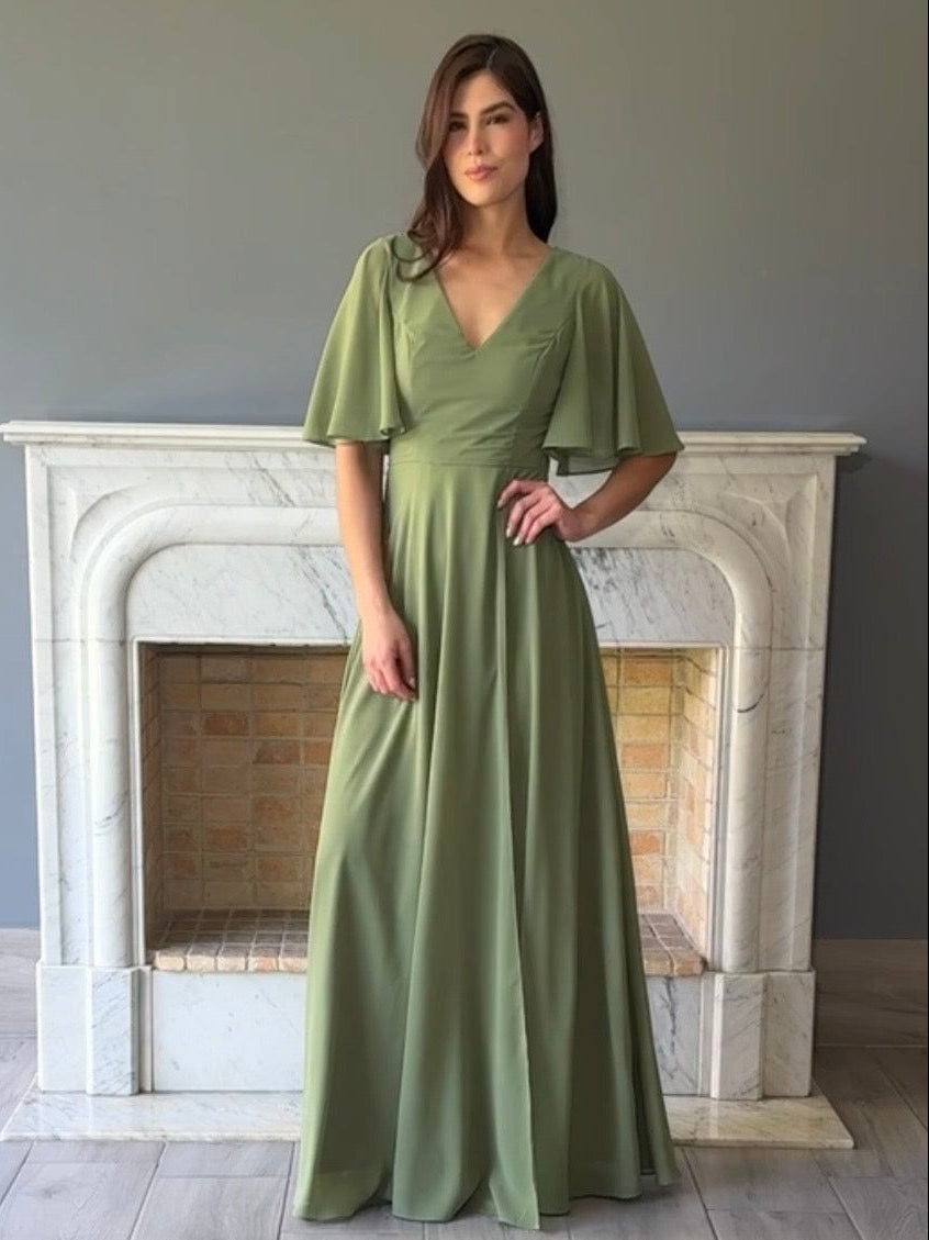 VESTIDO VERDE 25297