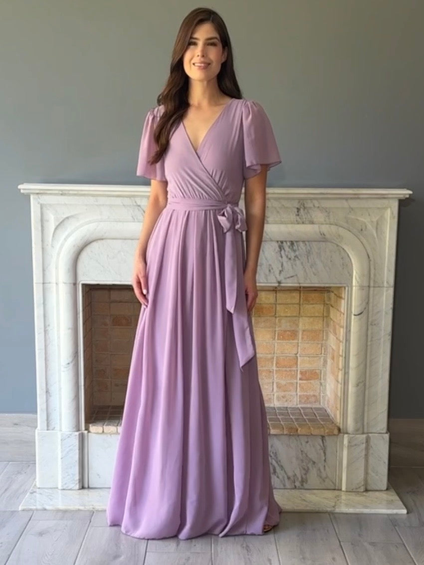 VESTIDO MORADO 9350SO