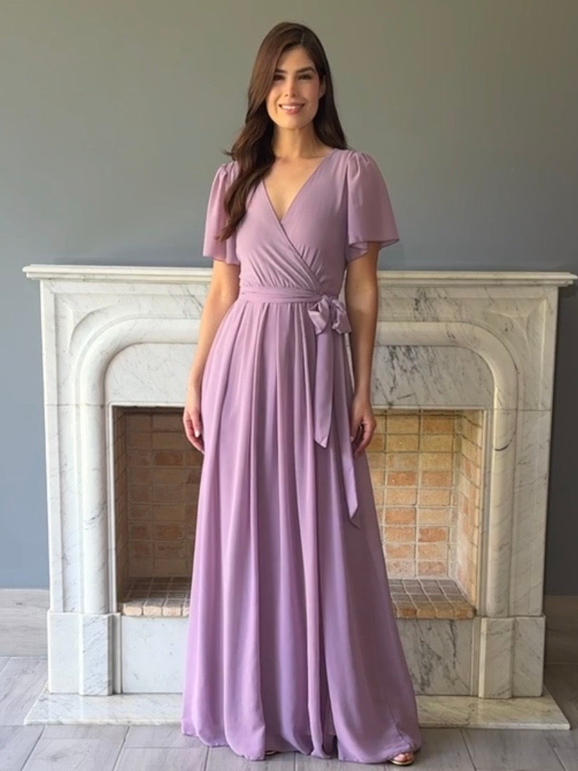 VESTIDO MORADO 9350SO