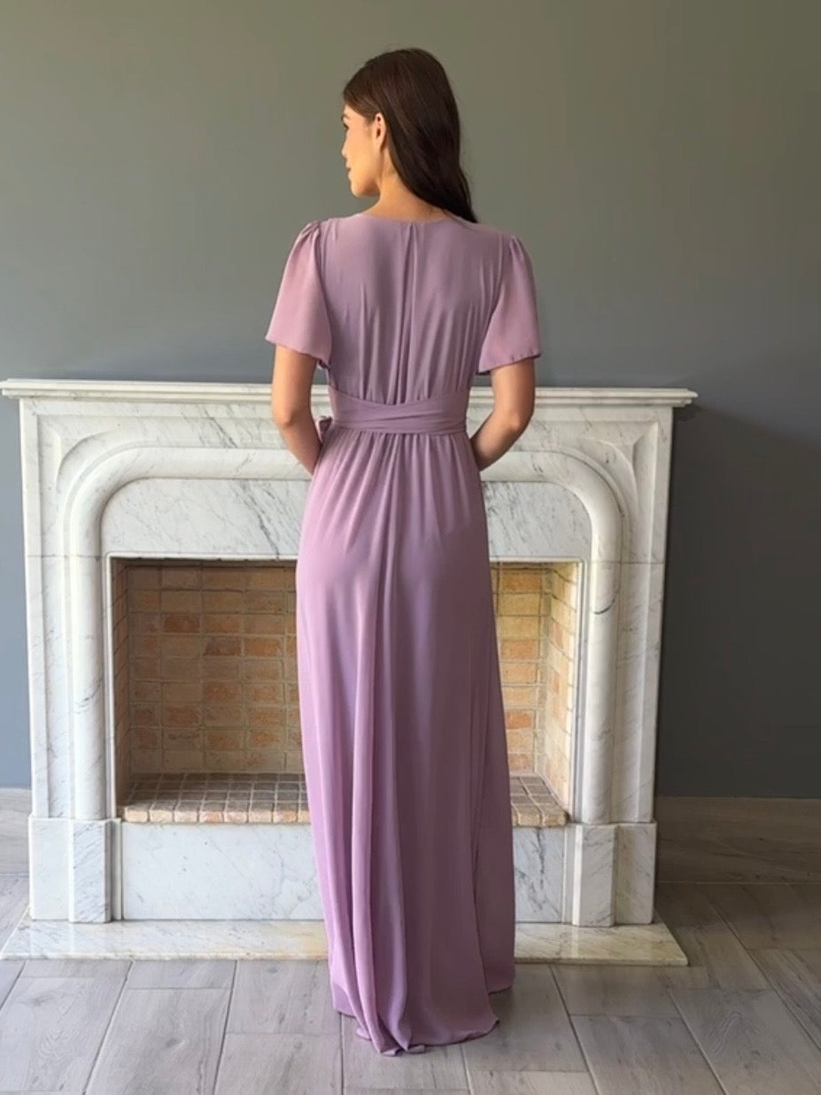 VESTIDO MORADO 9350SO