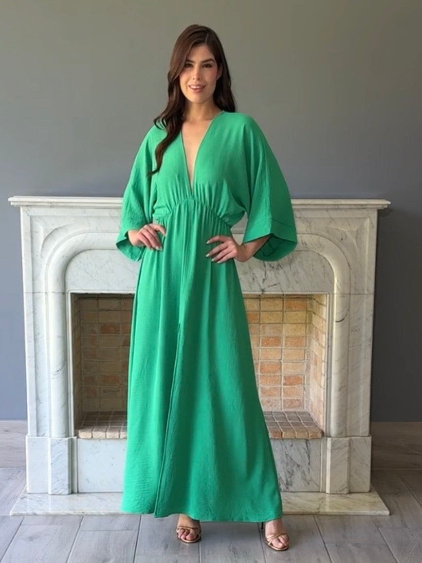 VESTIDO VERDE D8305