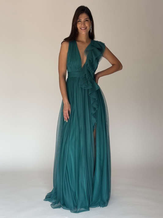 VESTIDO VERDE 507821