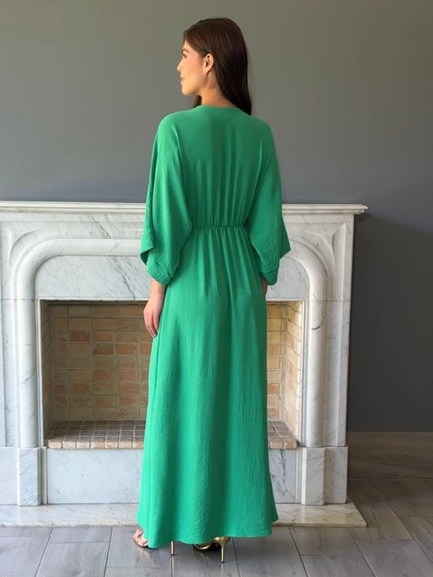 VESTIDO VERDE D8305
