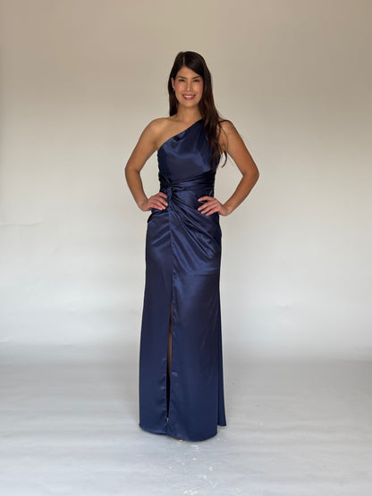 VESTIDO AZUL MARINO 24419