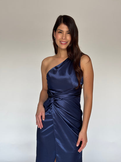 VESTIDO AZUL MARINO 24419