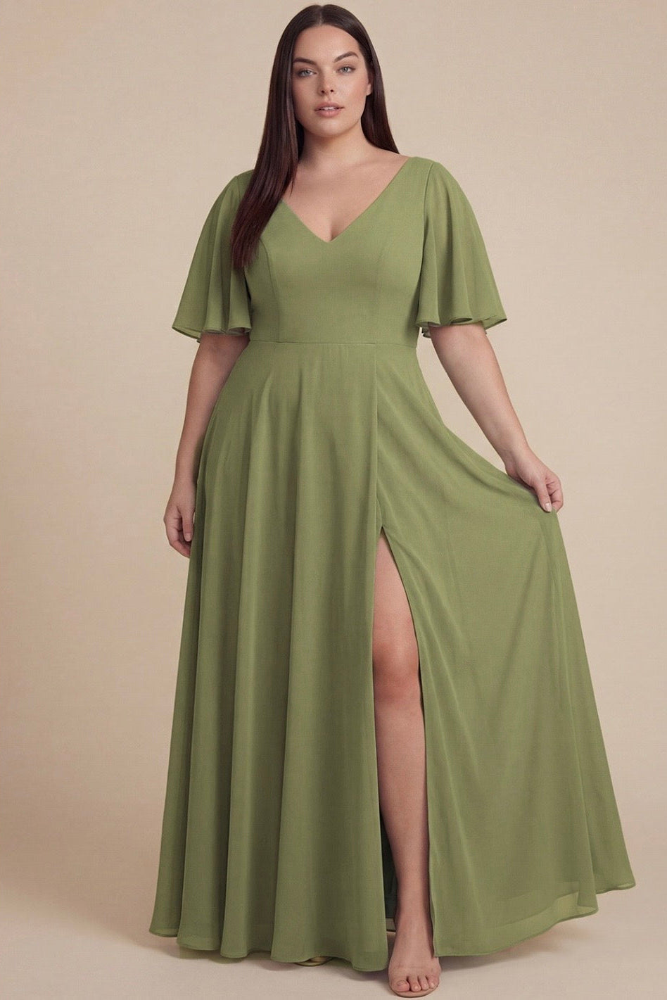 VESTIDO VERDE 25297X