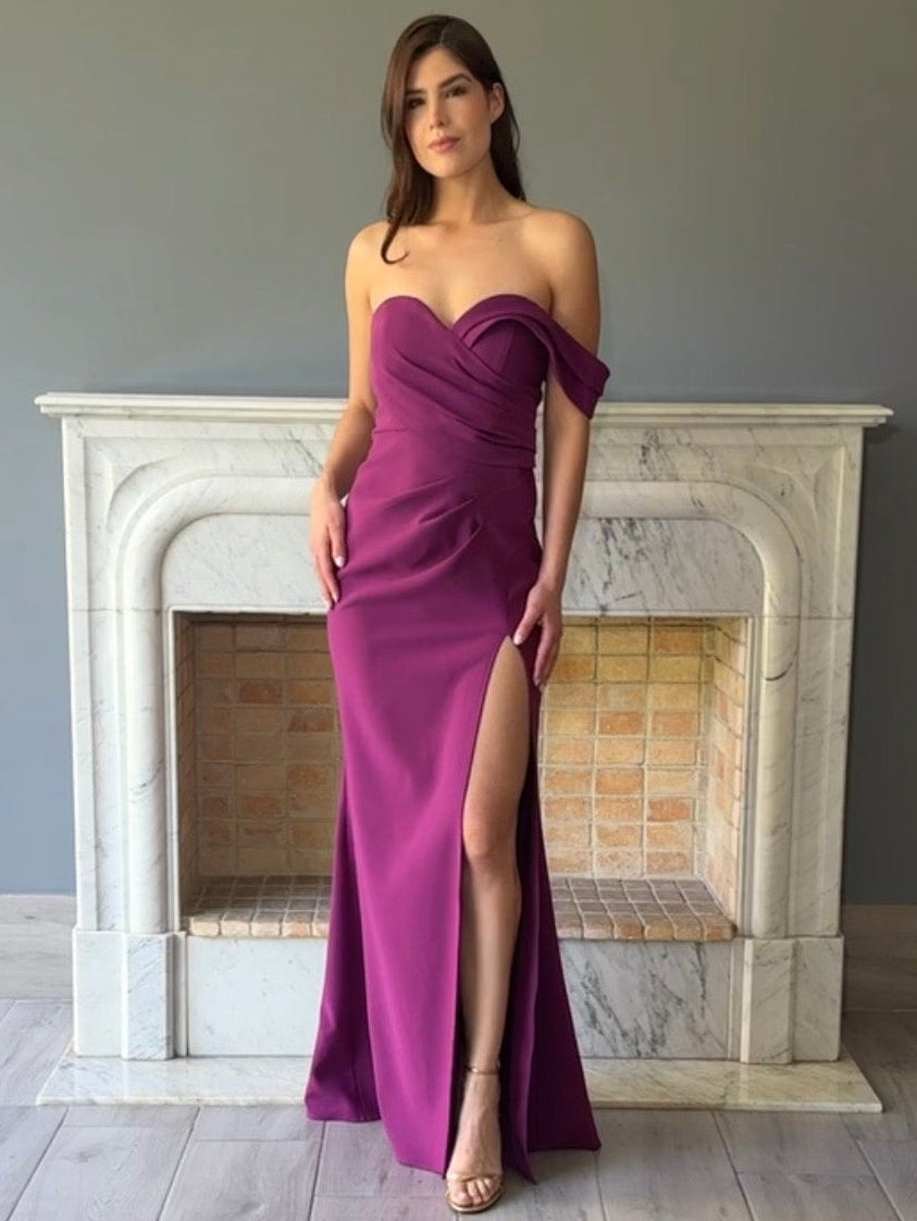 VESTIDO MORADO 25166