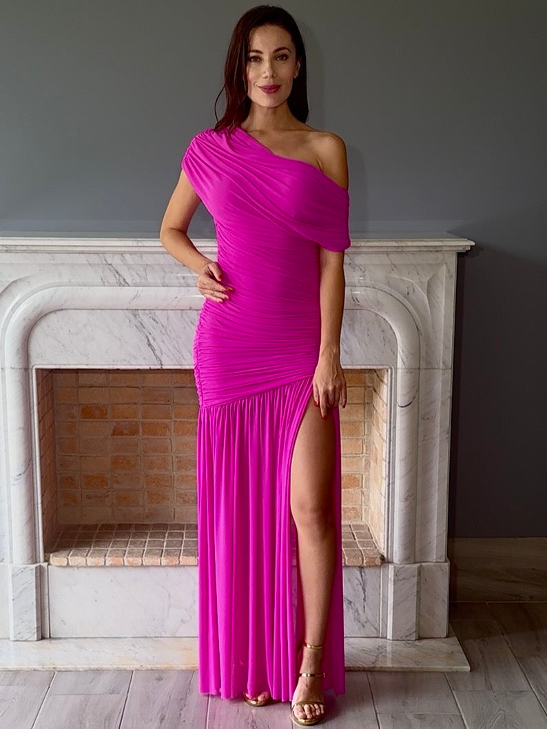 VESTIDO ROSA 7012