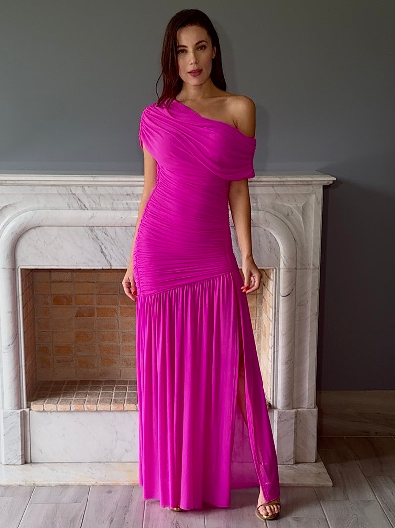 VESTIDO ROSA 7012