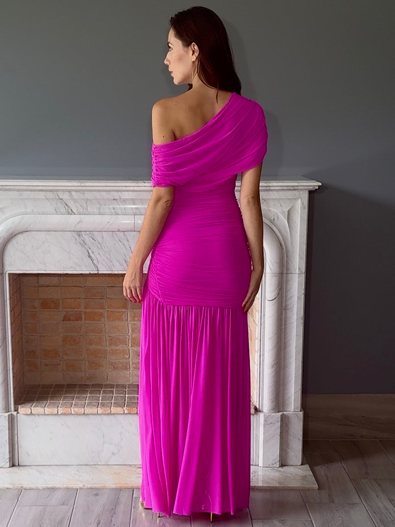VESTIDO ROSA 7012