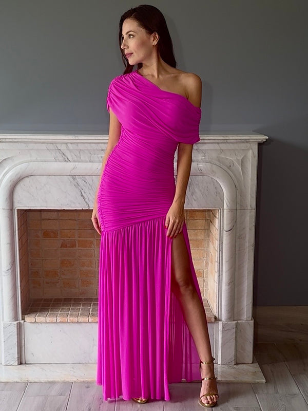 VESTIDO ROSA 7012