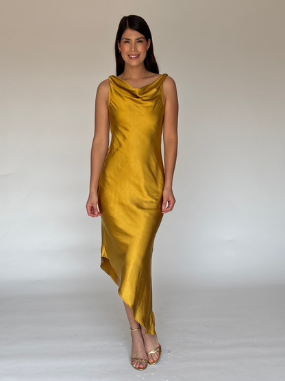 VESTIDO MOSTAZA M2967