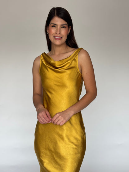 VESTIDO MOSTAZA M2967
