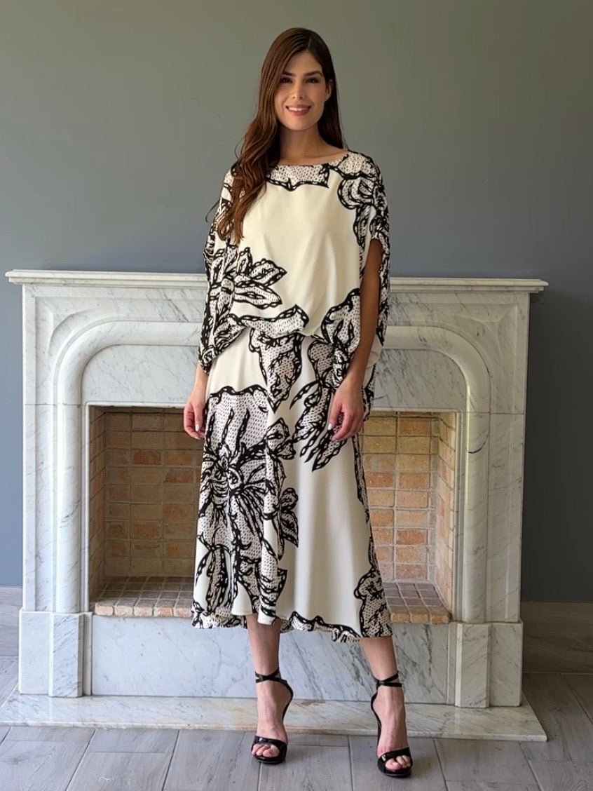 SET BEIGE Y NEGRO P9378