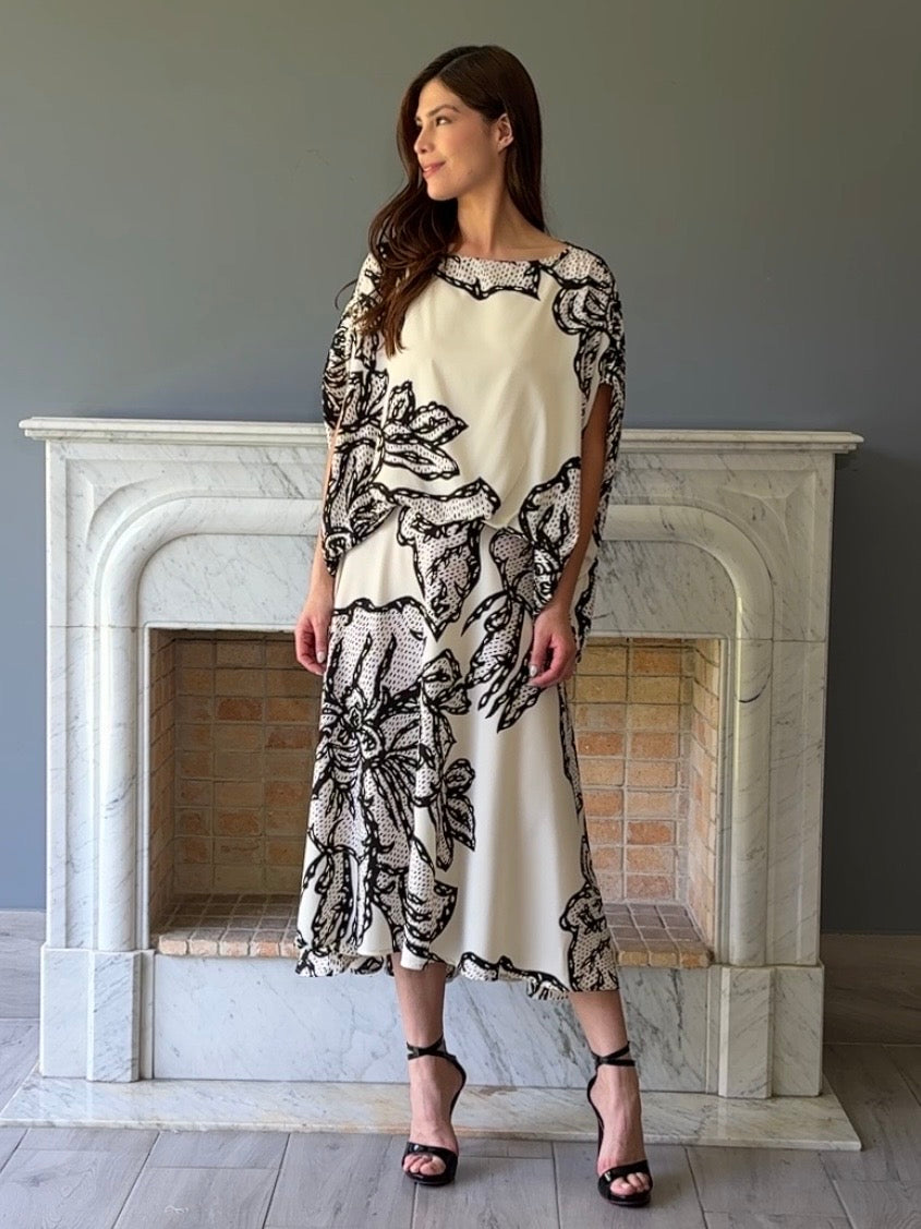 SET BEIGE Y NEGRO P9378