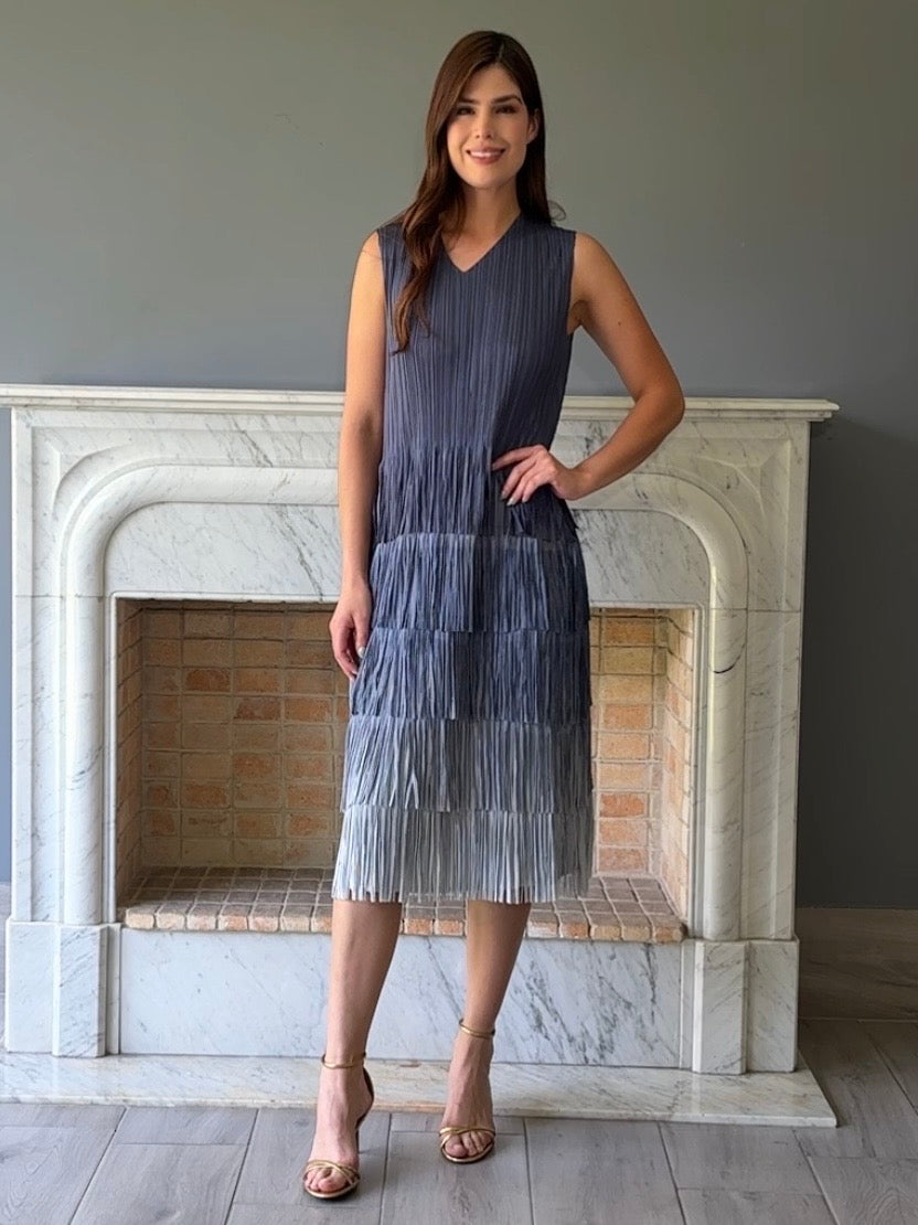 VESTIDO MIDI AZUL SE302