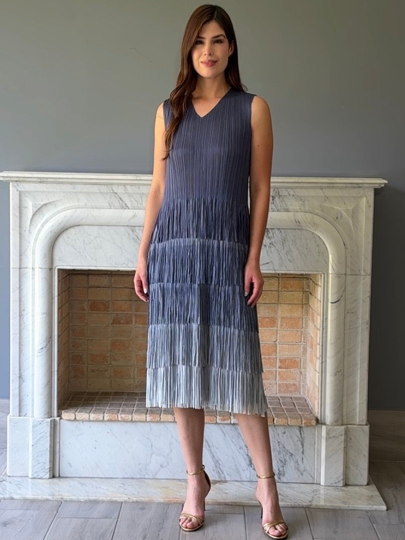 VESTIDO MIDI AZUL SE302