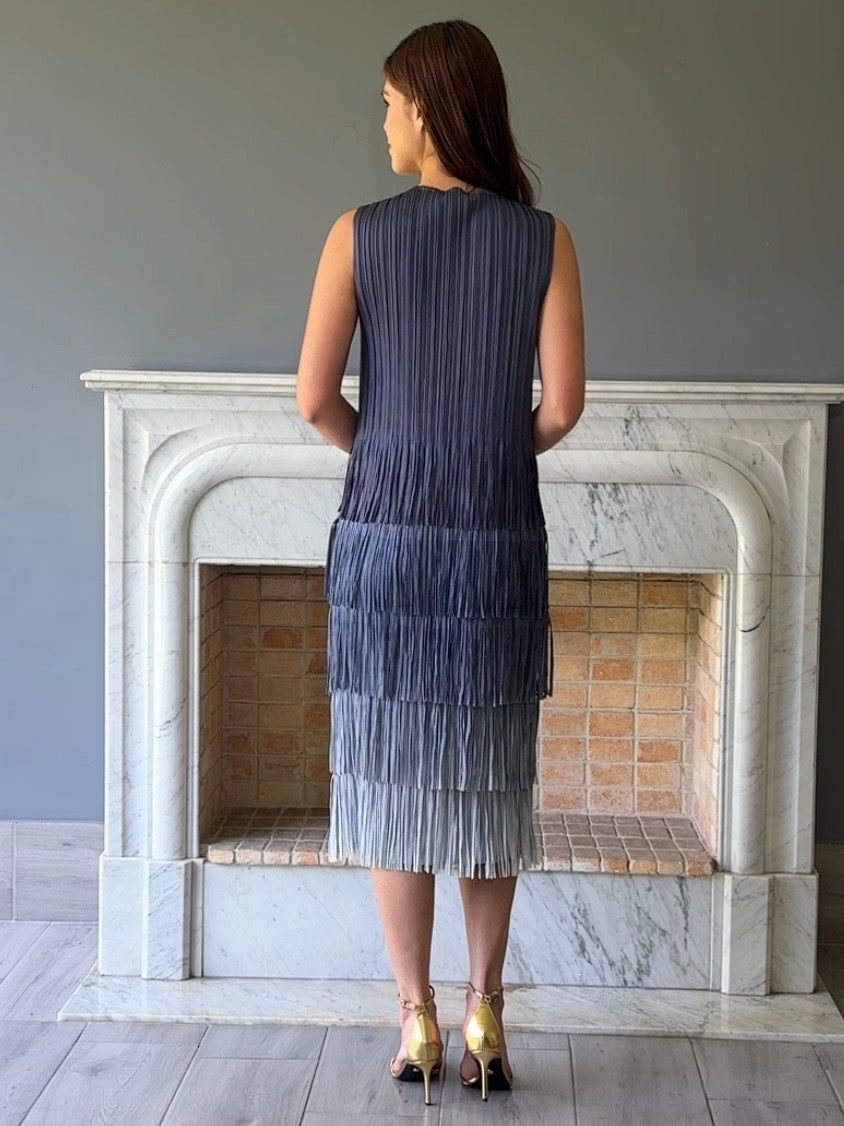 VESTIDO MIDI AZUL SE302