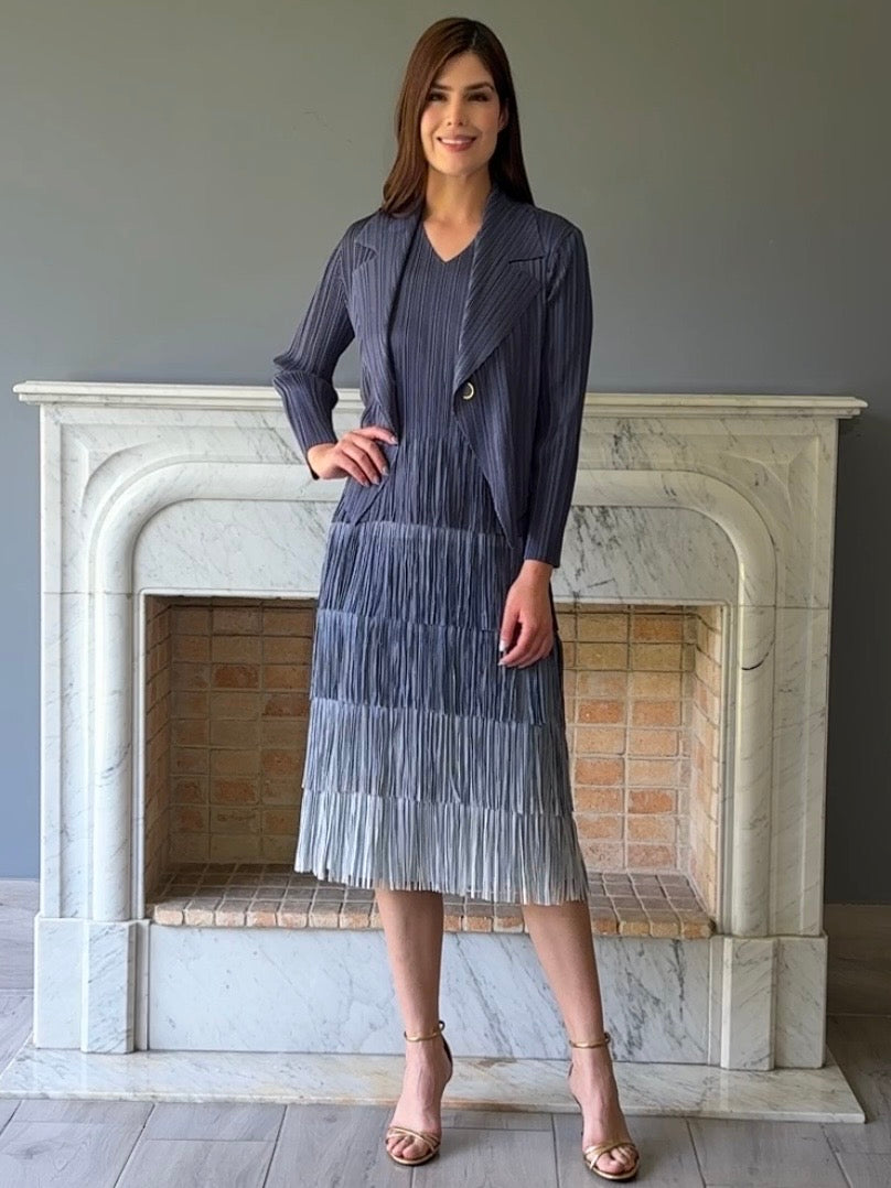 VESTIDO MIDI AZUL SE302