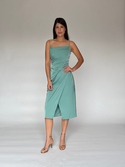 VESTIDO MIDI SAGE DL9402