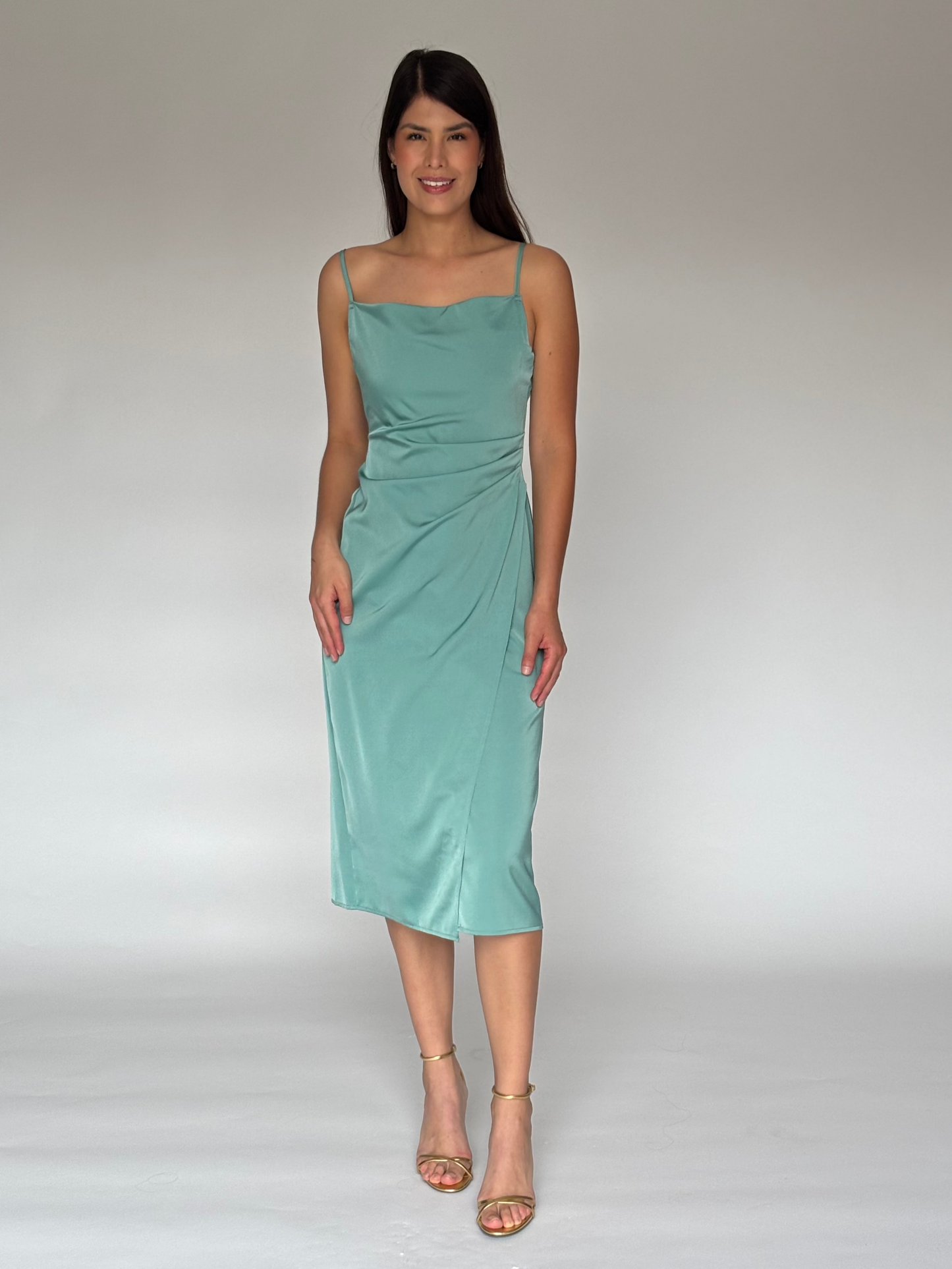 VESTIDO MIDI SAGE DL9402