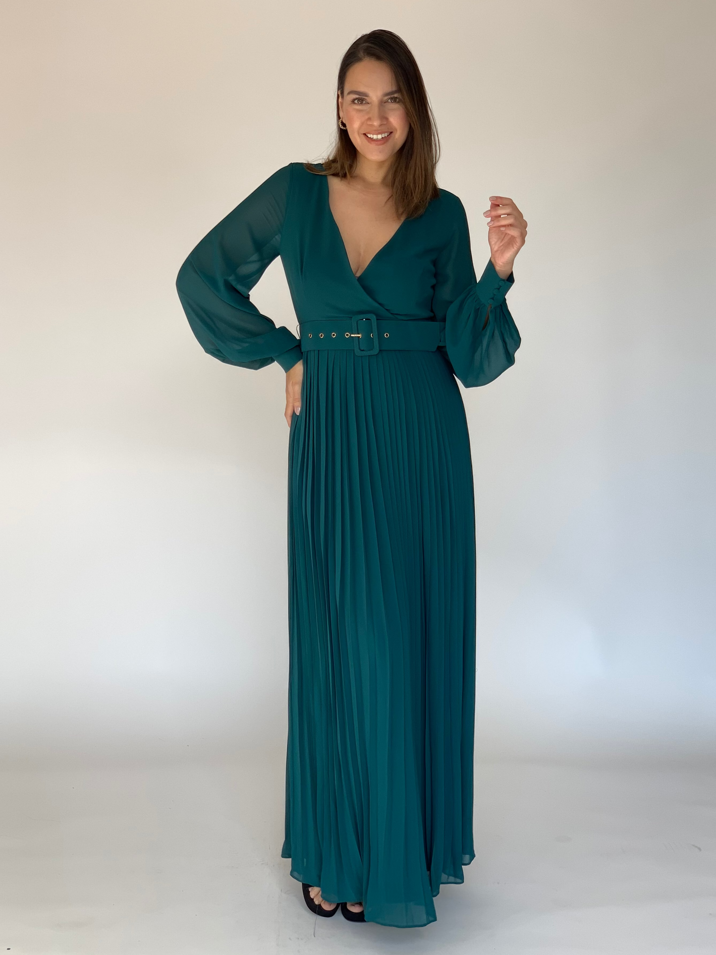 VESTIDO VERDE 9434