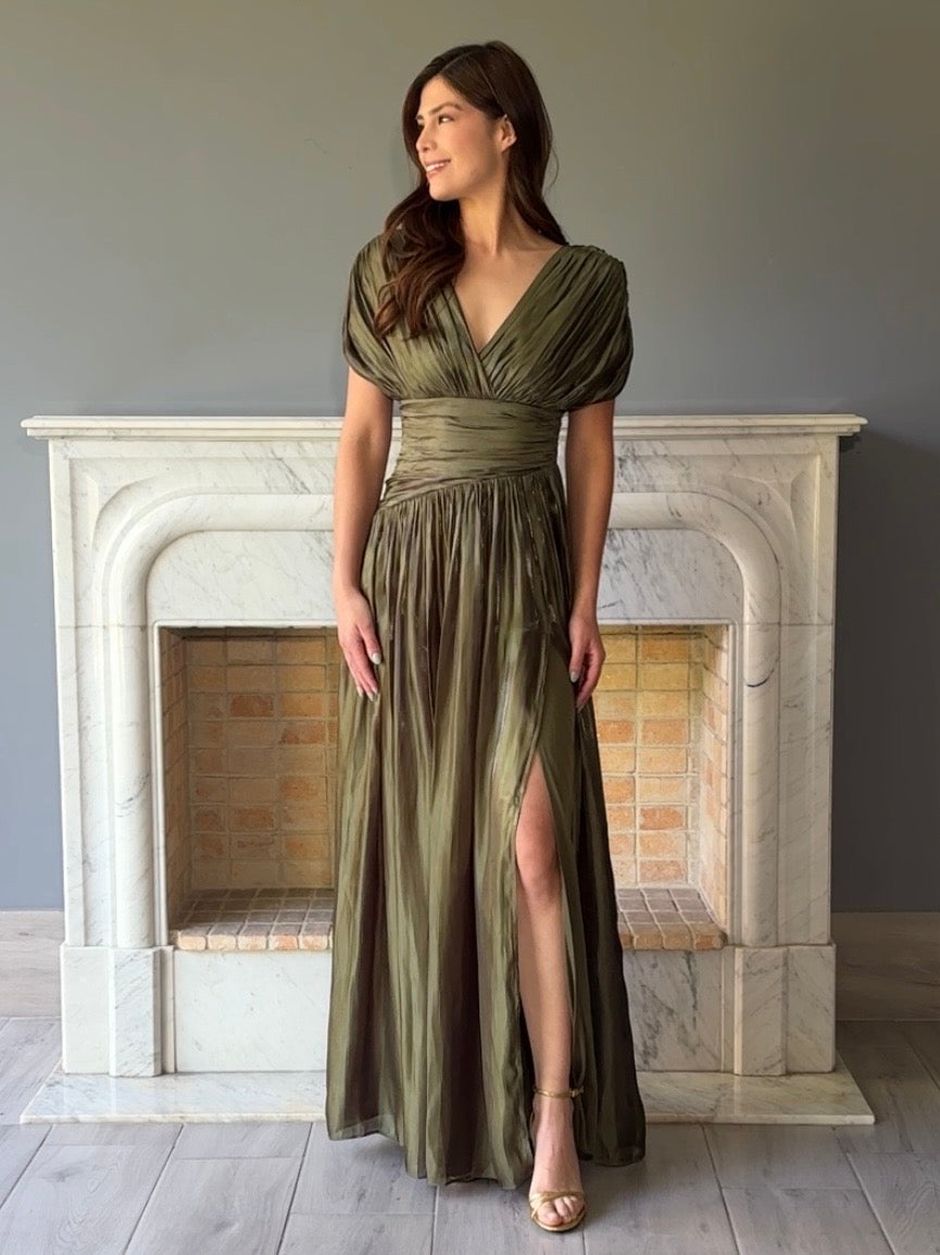 VESTIDO VERDE 25096