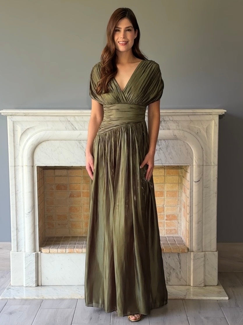 VESTIDO VERDE 25096