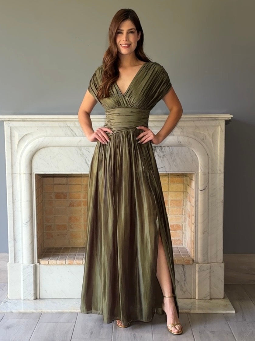 VESTIDO VERDE 25096